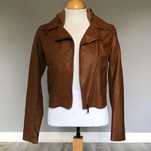 Copper Colored Faux Leather Jacket